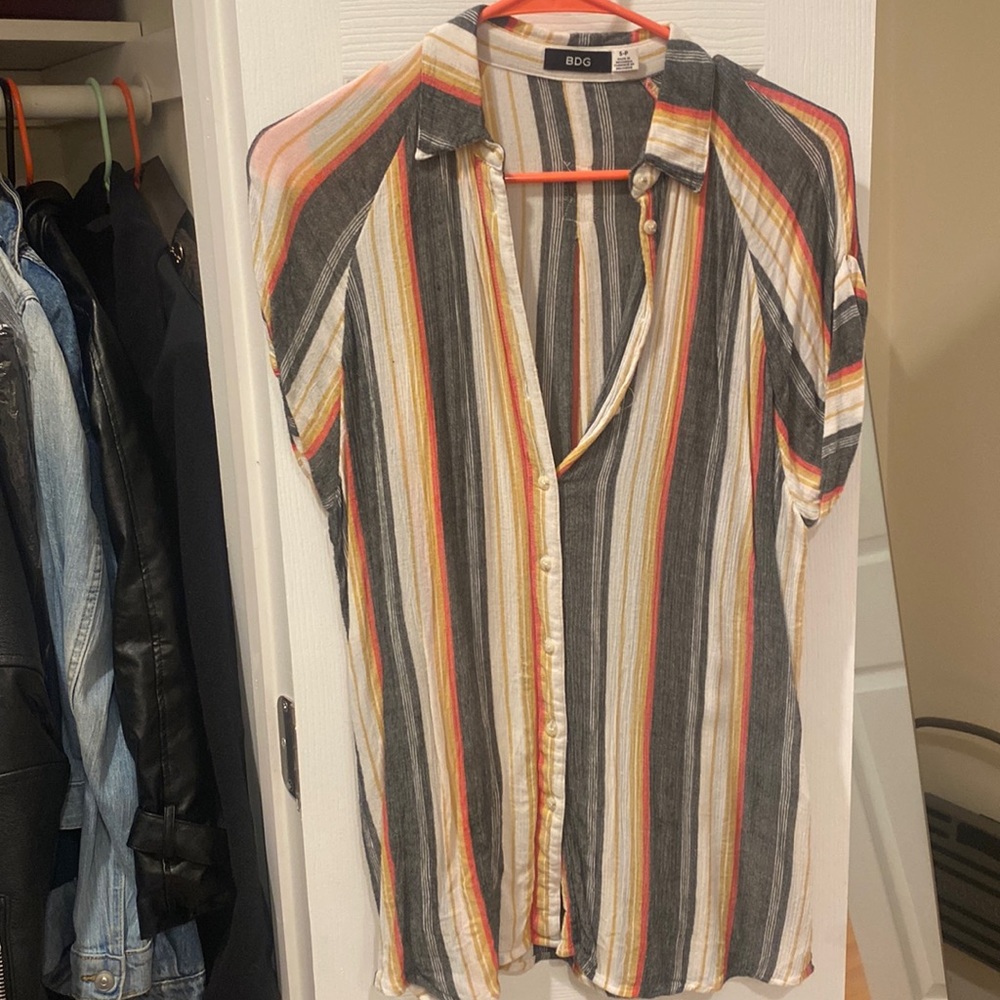 Urban outfitters button down short sleeve
